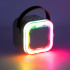 Karaoke komplekts 2 mikrofoni + pārnēsājams skaļrunis BLUETOOTH USB LED bēšs