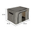 Gultasveļas un apģērbu organizators ar rāvējslēdzēju un metāla balstu, 66 l, 50 cm x 40 cm x 32 cm