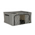 Gultasveļas un apģērbu organizators ar rāvējslēdzēju un metāla balstu, 22 l, 39 cm x 29 cm x 19,5 cm