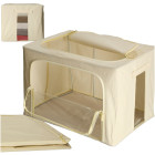 Gultasveļas un apģērbu organizators ar rāvējslēdzēju un metāla balstu, 100 l, 60 cm x 41 cm x 37 cm
