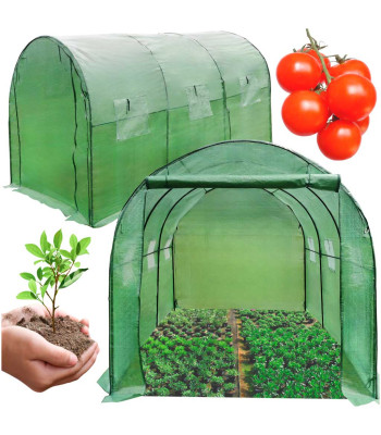 Augstas kvalitātes siltumnīca, 3x2x2 m, zaļa