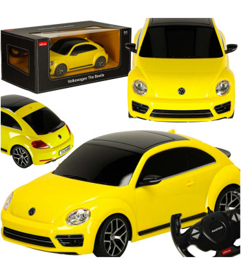 Tālvadības automobilis Rastar 78000 Volkswagen Beetle dzeltenā krāsā, 1:14