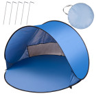 Liels automātiski saliekams pludmales telts XL 146x146cm ar pārsegu