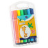 Interaktīvs izglītojošs zīmēšanas robots ar kartītēm un flomāsteriem, zils