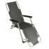 Dārza krēsls LUARO saliekams tūrisma krēsls ar spilvenu pelēks