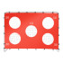 Vaikų futbolo treniruočių vartai 2in1 + tikslumo kilimėlis 215 x 153 x 76 cm
