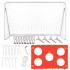 Vaikų futbolo treniruočių vartai 2in1 + tikslumo kilimėlis 215 x 153 x 76 cm