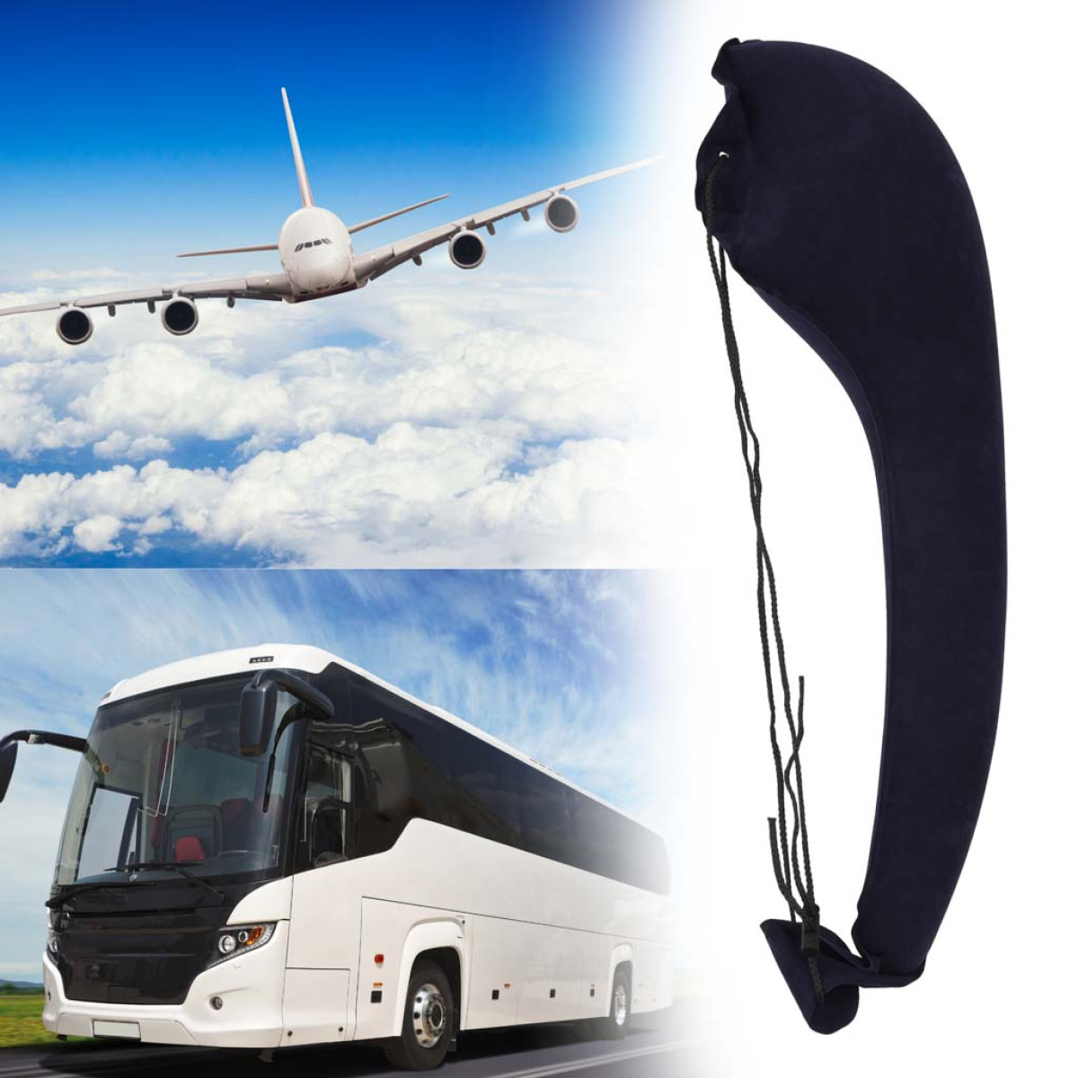 Naduļķojamais ceļojuma spilvens