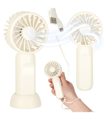 Mini USB galda ventilators ar pamatni, rokas ventilators, pārnēsājams, 13,8 cm