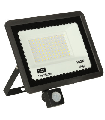 LED prožektors ar kustības sensoru, 100W