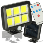 Saules lampa ar kustības un krēslas sensoru 120 LED