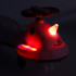 Gravitācijas braucamais ar LED gaismām un rokturi, rozā, max. 65 kg, Swing FIX S1