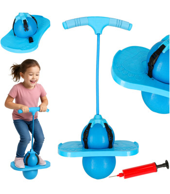 Bērnu pogo lēcējs līdzsvara trenēšanai, zils