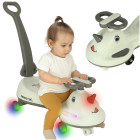 Gravitācijas braucamrīks LED ar rokturi, pelēks, Swing FIX S1, maks. 65 kg