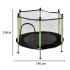 Trampolīna bērniem dārzam ar tīklu un bumbām 140cm 55inch zaļa