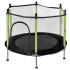 Trampolīna bērniem dārzam ar tīklu un bumbām 140cm 55inch zaļa