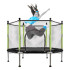 Trampolīna bērniem dārzam ar tīklu un bumbām 140cm 55inch zaļa