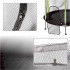 Trampolīna bērniem dārzam ar tīklu un bumbām 140cm 55inch zaļa