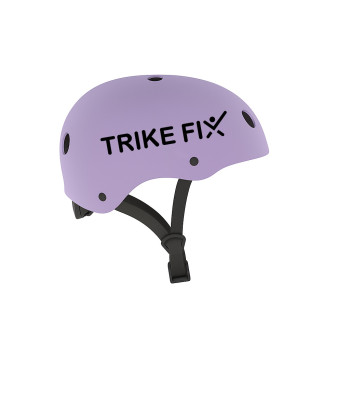 Bērnu velosipēda ķivere ar LED, regulējama, violeta Trike Fix M 55–58 cm