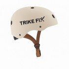 Bērnu velosipēda ķivere ar LED, regulējama, bēša Trike Fix S 48-54cm