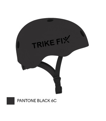 Bērnu velosipēda ķivere ar regulēšanu un LED, melna – Trike Fix S 48-54cm