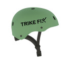 Bērnu velosipēda ķivere ar LED, regulējama, tumši zaļa, Trike Fix, S, 48-54 cm