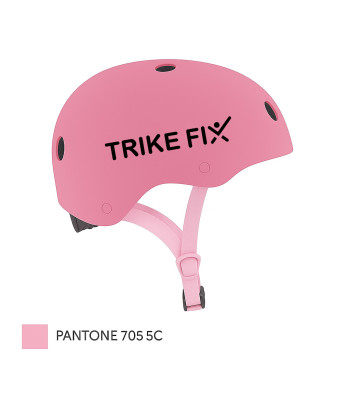 Bērnu velosipēda ķivere Trike Fix ar LED, rozā, S 48–54 cm