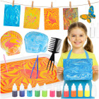 Mākslas komplekts ebru gleznošanai uz ūdens ar 12 krāsām