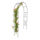 Metāla dārza pergola ar rožu turētāju