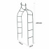 Pergola dārzs LUARO metāla arka ar smailēm rozēm un kāpelējošiem augiem 265 cm