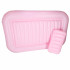Dmuchamais matracis peldēšanai, saules gulta ar spilvenu 175 cm rozā krāsā