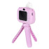 Digitālais bērnu fotoaparāts uz statīva, vienradzis, violets