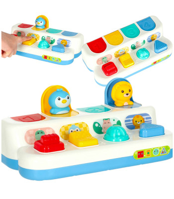 Izglītojoša Montessori veiklības spēle ar izlecošiem dzīvnieciņiem POP-UP