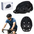 Velosipēda ķivere sievietēm un vīriešiem, regulējama, melnbalta RALLEX, L 58-62cm