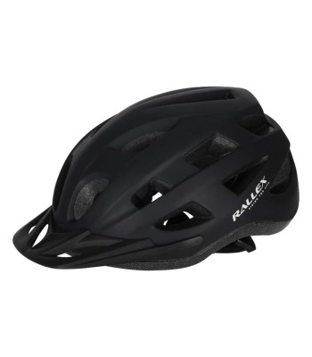 RALLEX regulējama melna velosipēda ķivere sievietēm un vīriešiem, M 54-58cm
