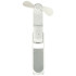 Mini galda un rokas ventilators, salokāms, pārnēsājams, USB, balts