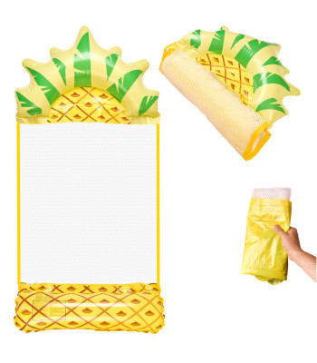 Piepūšamais ūdens matracis ar tīklu ananāsa formā — ananāss, 135 × 72 × 16 cm