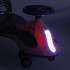Gravitācijas braucamrīks ar LED riteņiem un stumšanas rokturi, violets, maks. 100 kg, Swing FIX S2