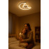 LED griestu lampa bērnu istabai ar aptumšošanu, tālvadības pulti un mēness dizainu, balta, 50 cm x 36 cm x 5 cm