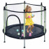Dārza batuts bērniem ar aizsargtīklu un 10 bumbām, zaļš 140cm 55inch 110x140 CM