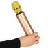 Bezvadu karaoke mikrofons bērniem ar Bluetooth un skaļruni, zelta krāsā, K3, 25 cm x 5 cm