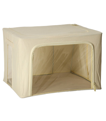 Gultasveļas organizators skapim ar karkasu, apģērbu un rotaļlietu uzglabāšanai, 66 l, 40 cm x 50 cm x 32 cm