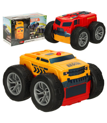 Tālvadības glābšanas automašīna ar 360° rotāciju, 4WD Revolt 2 Sided Rescue Racer