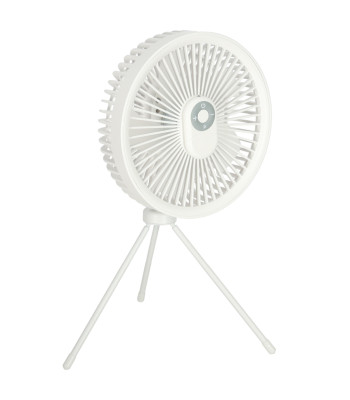 Bezvadu USB galda ventilators ar tālvadības pulti un lampu, 4 jaudas līmeņi, balts, 18,5 cm x 7 cm, augstums 33,5 cm