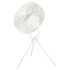 Bezvadu USB galda ventilators ar tālvadības pulti un lampu, 4 jaudas līmeņi, balts, 18,5 cm x 7 cm, augstums 33,5 cm
