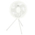 Bezvadu USB galda ventilators ar tālvadības pulti un lampu, 4 jaudas līmeņi, balts, 18,5 cm x 7 cm, augstums 33,5 cm