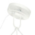 Bezvadu USB galda ventilators ar tālvadības pulti un lampu, 4 jaudas līmeņi, balts, 18,5 cm x 7 cm, augstums 33,5 cm