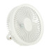 Bezvadu USB galda ventilators ar tālvadības pulti un lampu, 4 jaudas līmeņi, balts, 18,5 cm x 7 cm, augstums 33,5 cm