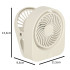 Bezvadu USB galda ventilators ar klipsi, 3 jaudas līmeņi, balts, 11,5 cm