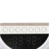 LED RGB gaminga lampa ar skaļruni, indukcijas lādētāju, radio, modinātāju un pulksteni, 22,5 cm x 24 cm x 8 cm